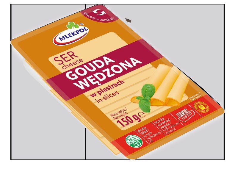 MLEKPOL SER PLASTRY 150g GOUDA WĘDZONA (12)