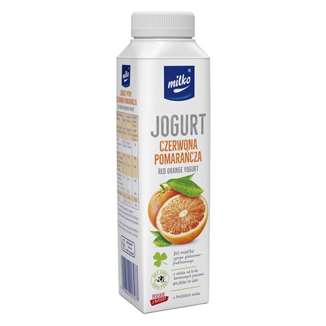 MILKO JOGURT PITNY OW 0,33L CZERW POMAR (6)