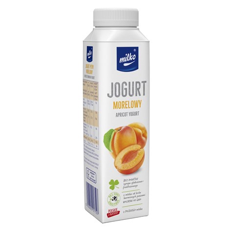 MILKO JOGURT PITNY OW 0,33L MORELOWY (6)