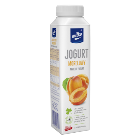MILKO JOGURT PITNY OW 0,33L MORELOWY (6)