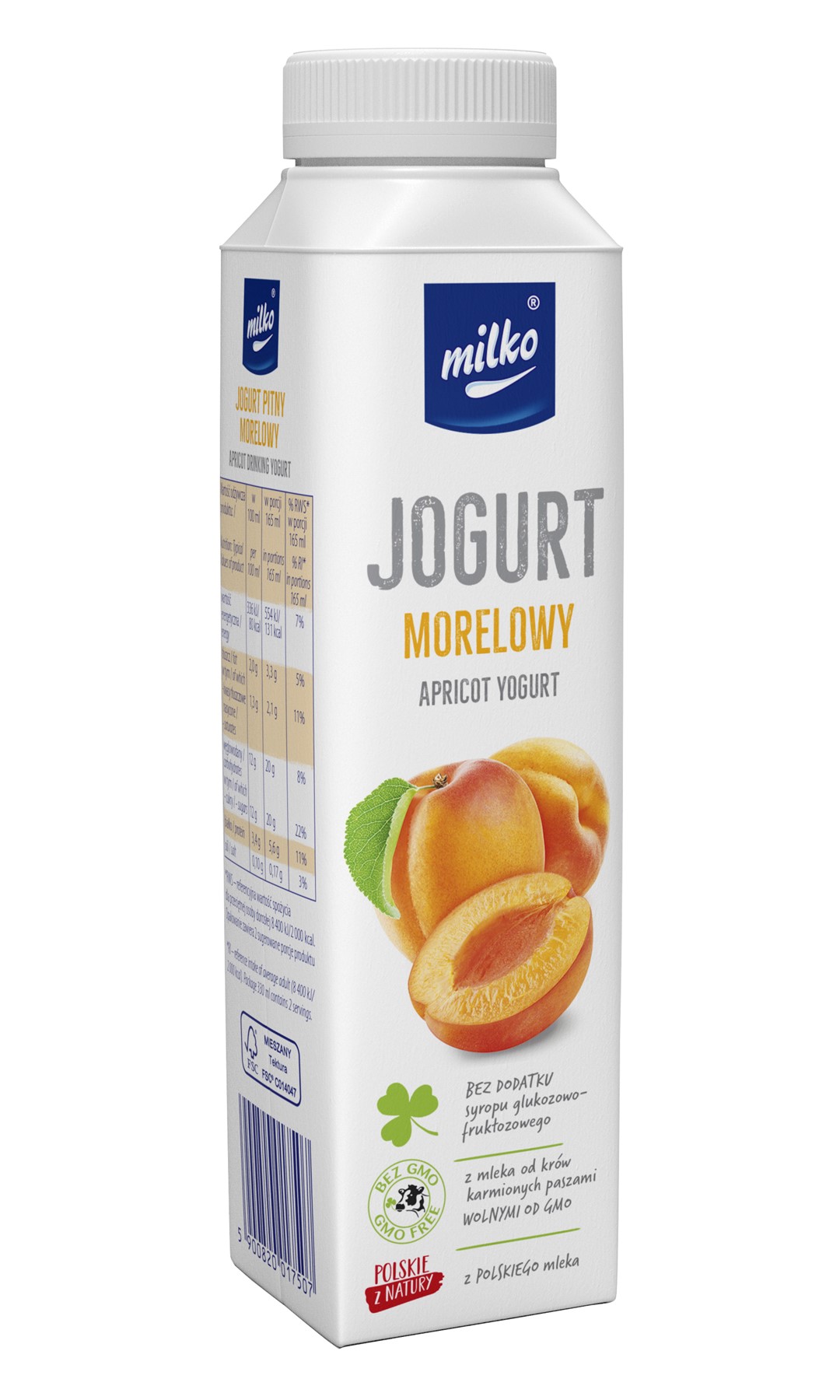 MILKO JOGURT PITNY OW 0,33L MORELOWY (6)