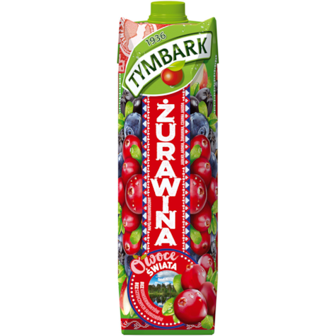 TYMBARK NAPÓJ OWOCE ŚWIATA ŻURAWINA 1L/12