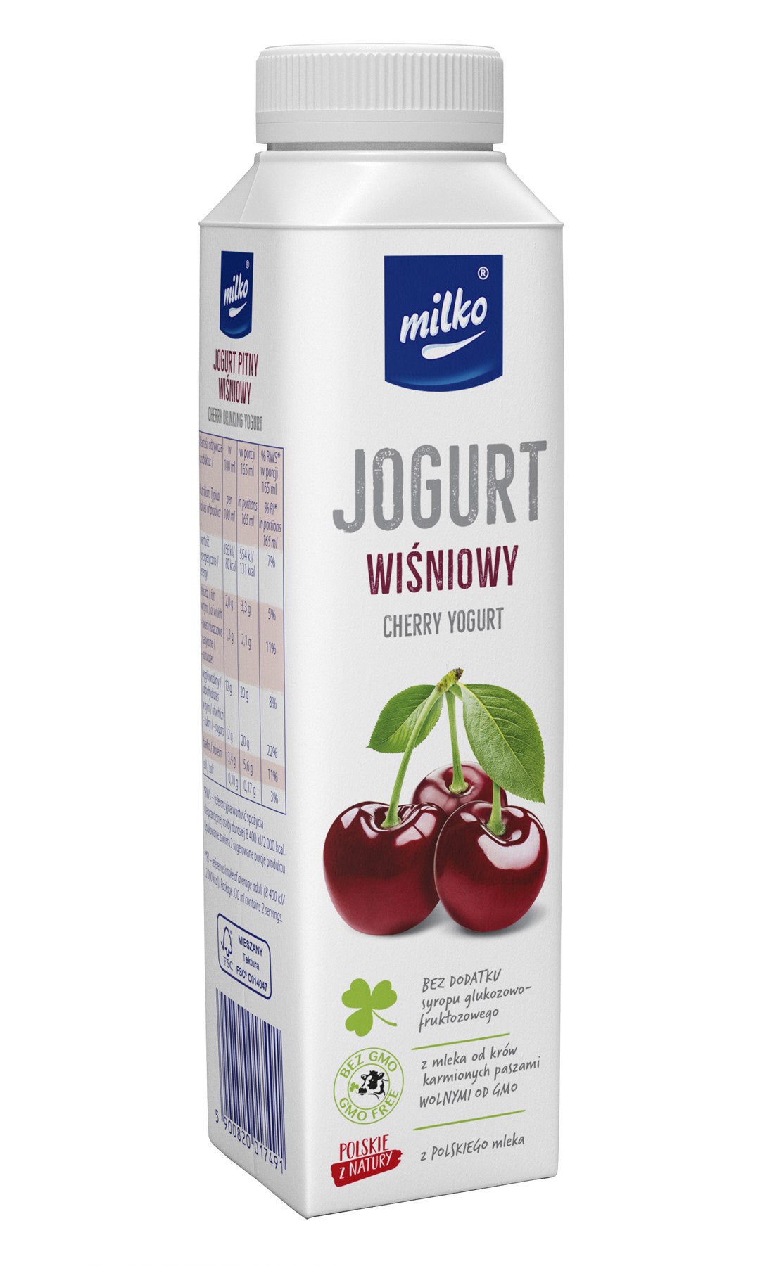 MILKO JOGURT PITNY OW 0,33L WIŚNIOWY (6)