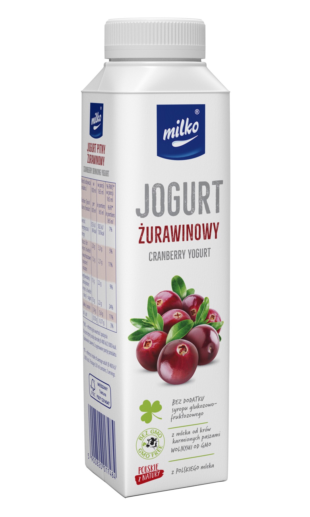 MILKO JOGURT PITNY OW 0,33L ŻURAWINA (6)