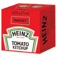 HEINZ KETCHUP ŁAGODNY W SASZETKACH 17ml/100