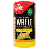 SANTE WAFLE EXTRA CIENKIE KUKURYDZIANE 120g/12