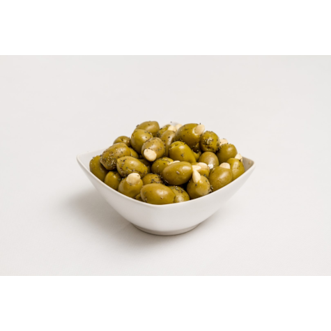 ENGROS OLIWKI ZIELONE Z MIGDAŁAMI 2kg/1,4kg wiadro