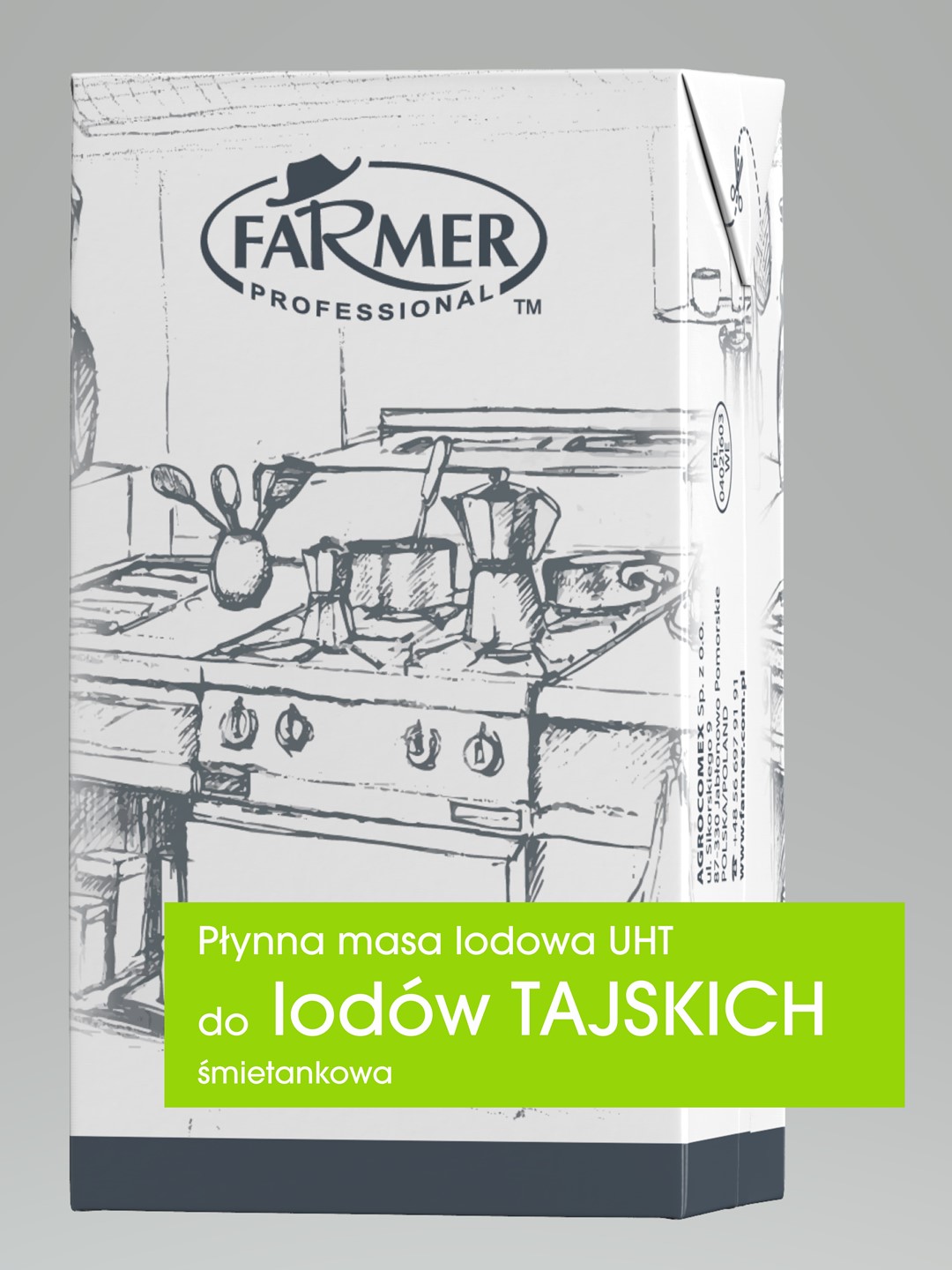 FARMER MASA DO LODÓW TAJSKICH UHT 1000g/12