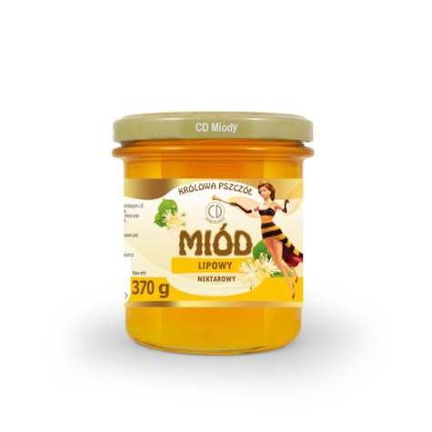 CD MIÓD LIPOWY 370g/6 słoik