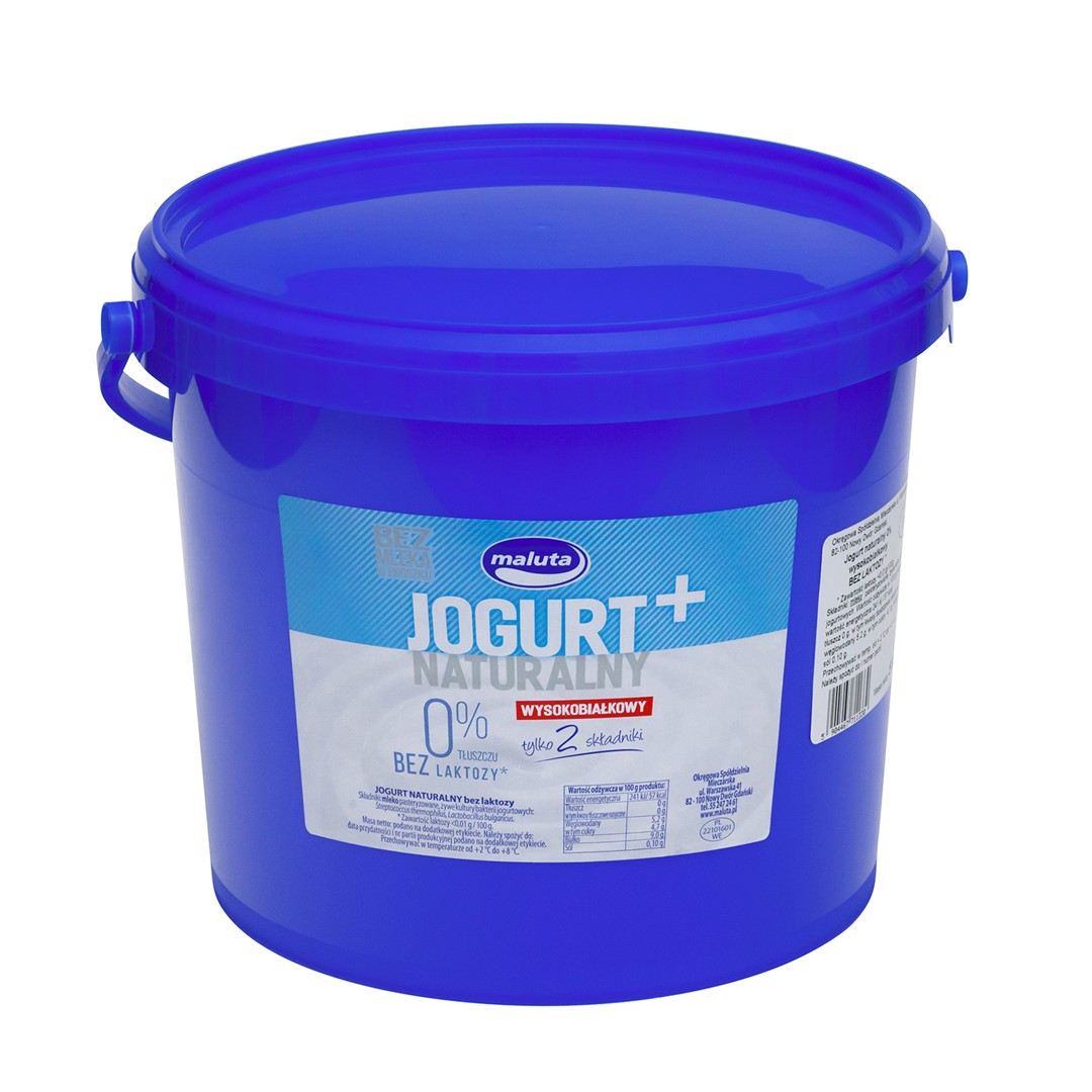 MALUTA JOGURT NATURALNY B / LAKTOZY 0% 5kg