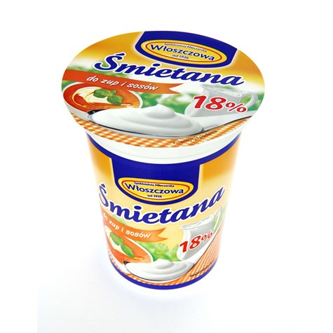 WŁOSZCZOWA ŚMIETANA 330g 18% (12)