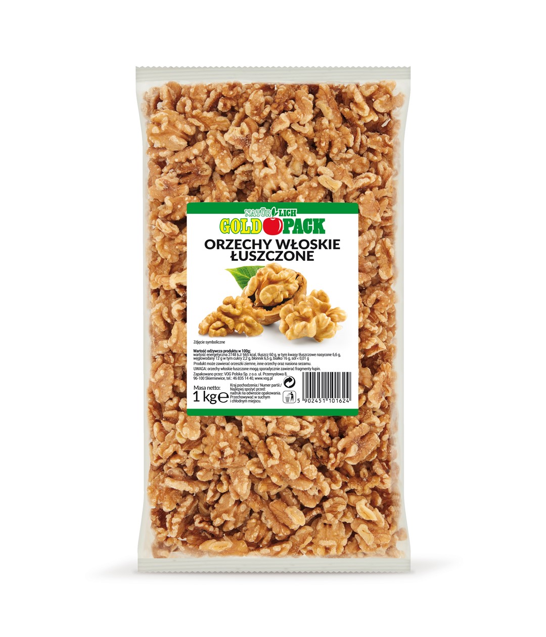 GOLDPACK ORZECHY WŁOSKIE 1kg/7