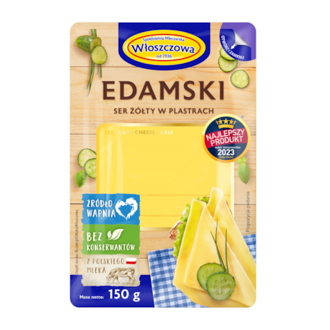 WŁOSZCZOWA PLASTRY O/Z EDAMSKI 150g/10