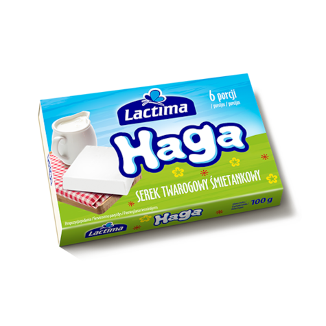 LACTIMA TWAROGOWY SEREK ŚMIETANKOWY HAGA 100g/20
