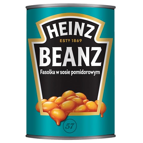 HEINZ FASOLA BIAŁA W POMIDORACH 415g/12