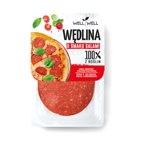WELL WĘDLINA SOJOWA SALAMI PLASTRY 100g/10