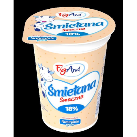 FIGAND ŚMIETANA 400g 18% (12)