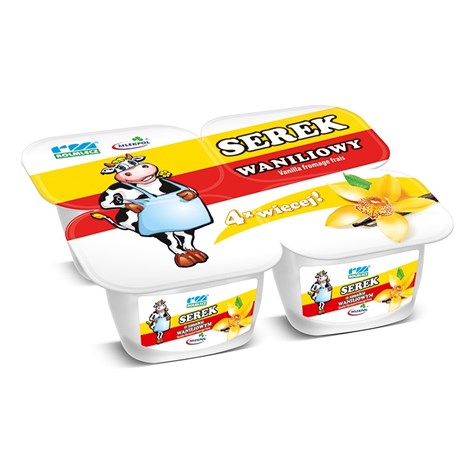 ROLMLECZ SEREK HOMO WANILIOWY 4x150g/4