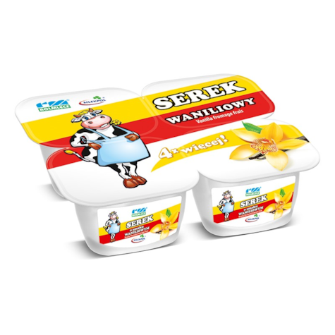 ROLMLECZ SEREK HOMO WANILIOWY 4x150g/4