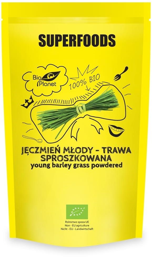 BIO PLANET MŁODY JĘCZMIEŃ TRAWA MIELONA BIO 125g/6