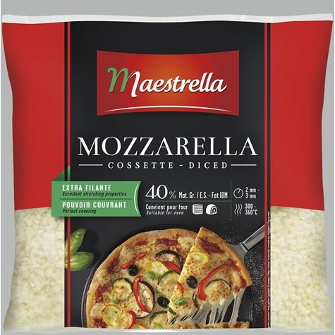 EURIAL MOZZARELLA MAESTRELLA KOSTKA 40% 2,5kg/4