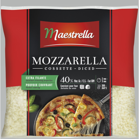 EURIAL MOZZARELLA MAESTRELLA KOSTKA 40% 2,5kg/4