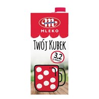 MLEKOVITA MLEKO UHT 1L 3,2% (12) TWÓJ KUBEK
