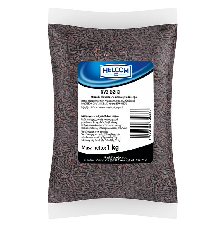 GREEK RYŻ DZIKI 1kg/10 HELCOM