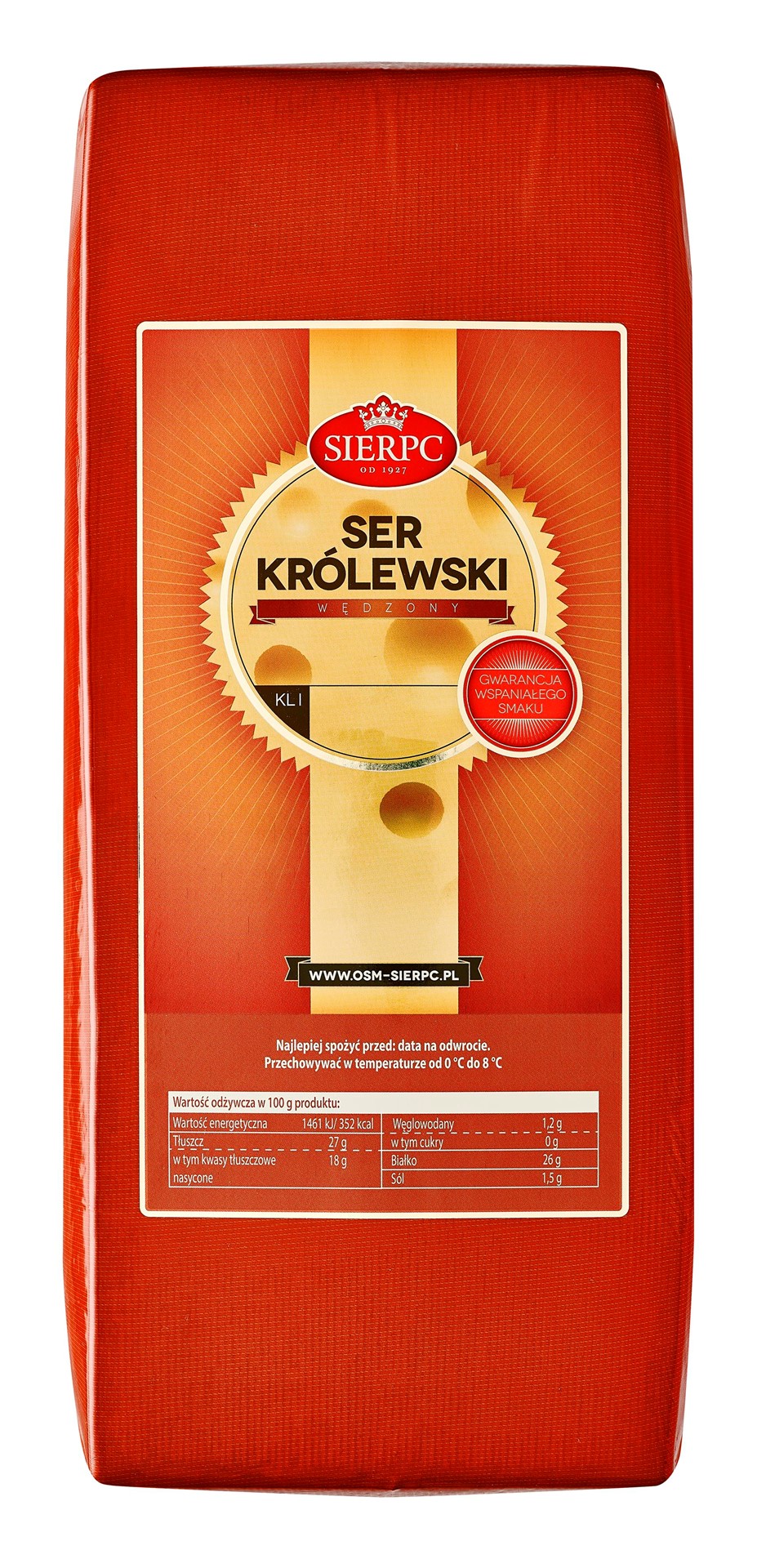 SER KRÓLEWSKI WĘDZONY - SIERPC ok. 4kg