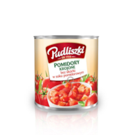 PUDLISZKI POMIDORY KROJONE 2550g/1510g/6