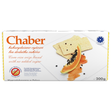 CHABER PIECZYWO CHRUPKIE KUKU-RYŻ 200g/7 BEZGLUTEN