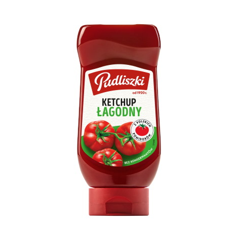 PUDLISZKI KETCHUP ŁAGODNY 480g/8