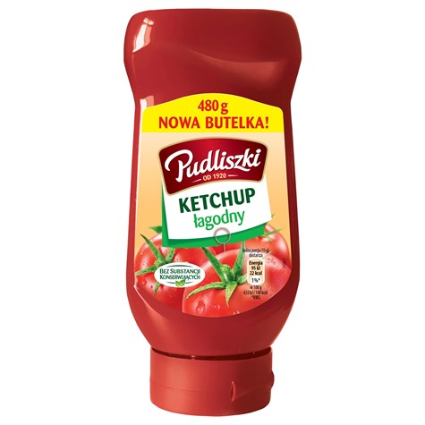 PUDLISZKI KETCHUP ŁAGODNY 480g/8