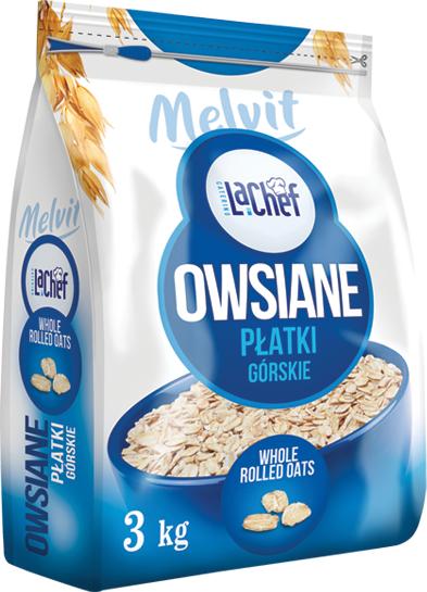 MELVIT PŁATKI OWSIANE GÓRSKIE 3kg La Chef