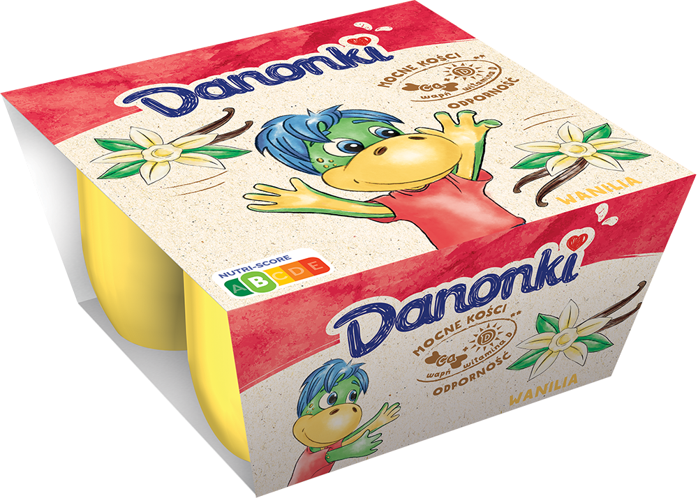 DANONE DANONKI SERKI WANILIA 4x50g/12