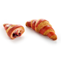 LA LOR. CROISSANT MAŚLANY 2-KOLOR MALINA 90g/40