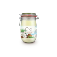 CD OLEJ KOKOSOWY RAFINOWANY 900g/4 słoik z klamrą