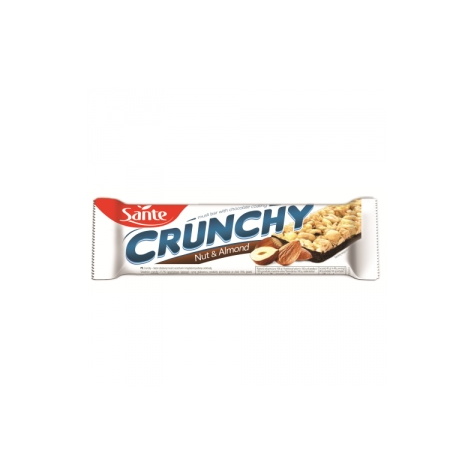 SANTE BATON CRUNCHY ORZECH-MIGDAŁ-CZEKOLADA 40g/25