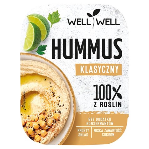 WELL HUMMUS KLASYCZNY 125g/6
