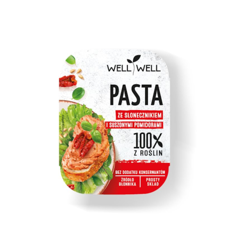 WELL PASTA ZE SŁONECZNIKIEM I SUSZ POMIDORA 125g/6