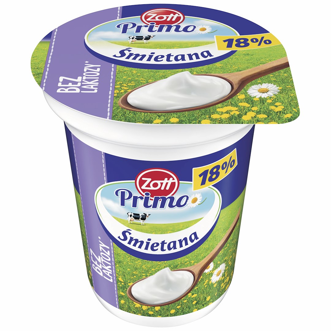ZOTT ŚMIETANA BEZ LAKTOZY 330g 18% (12)