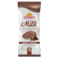 SONKO WAFLE RYŻOWE W CZEKOLADZIE MILK 65g/28