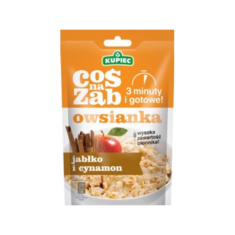 KUPIEC OWSIANKA JABŁKO-CYNAMON 50g/14 COŚ NA ZĄB