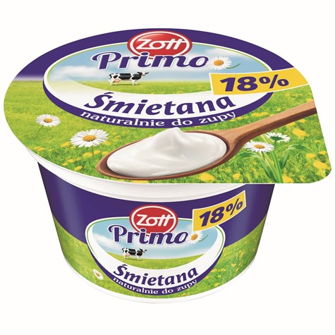 ZOTT ŚMIETANA PRIMO 180g 18% (12)