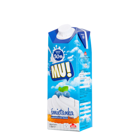 MU ŚMIETANKA UHT 1L 30% (12)