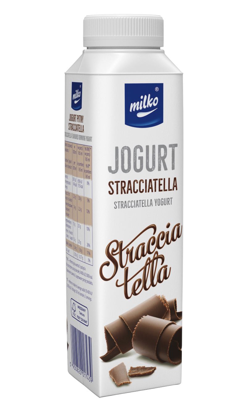 MILKO JOGURT PITNY DESEROWY STRACCIATELL 0,33L (6)