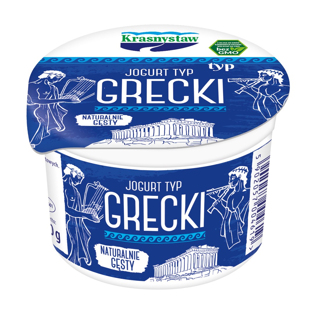 KRASNYSTAW JOGURT TYP GRECKI 250g/12