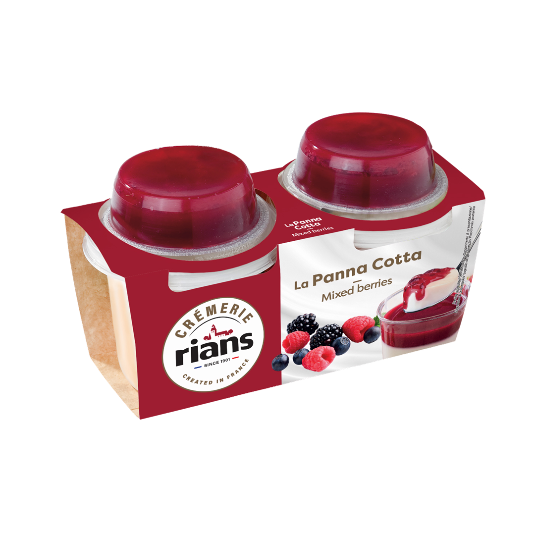 RIANS PANNA COTTA CZ OWOCE 2x120g/6