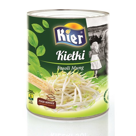 KIER KIEŁKI FASOLI MUNG MARYNOWANE 2840g/1500g/6