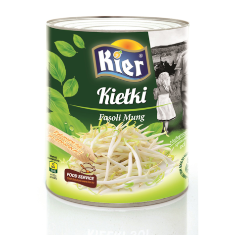 KIER KIEŁKI FASOLI MUNG MARYNOWANE 2840g/1500g/6